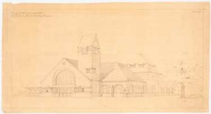 Bahnhof Travemünde Strand, Lübeck: Perspektivische Ansicht