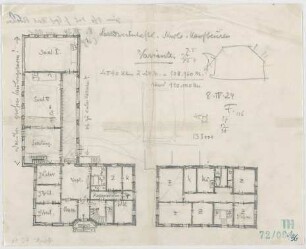 Fischer, Theodor; Kaufbeuren; Landwirtschaftliche Schule - Grundrisse, Details
