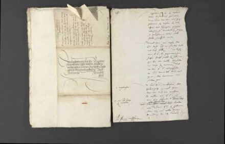 Schriftwechsel bezüglich der Konflikte zwischen Graf Ludwig von Öttingen und Sebastian Schertlin.