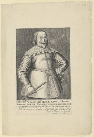 Bildnis des Friderico Marchioni Badens et Hachberg