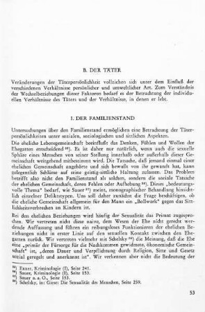I. Der Familienstand
