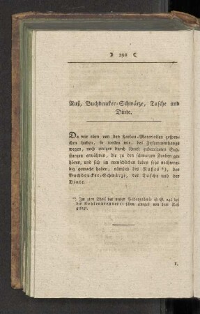 Ruß, Buchdrucker-Schwärze, Tusche und Tinte.