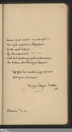 Bl. 37. Meyer-Nollet, Edgar