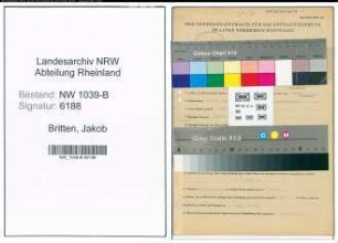 Entnazifizierung Jakob Britten , geb. 17.07.1900 (Angestellte)