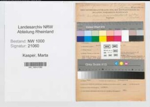 Entnazifizierung Marta Kasper, geb. 21.10.1913 (Justizangestellte)