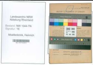 Entnazifizierung Heinrich Moellenbrink , geb. 20.04.1916 (Spediteur)