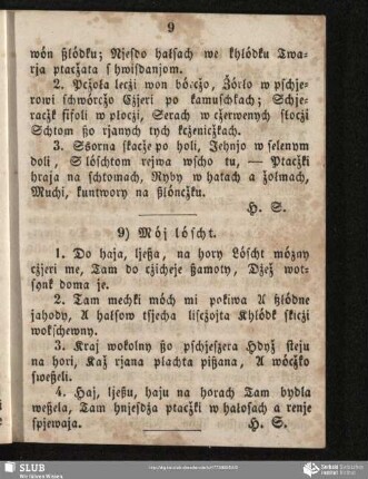 9) Mój lóscht