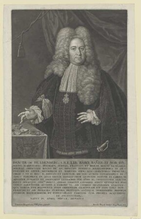 Bildnis des Dan. Er. de Huldenberg