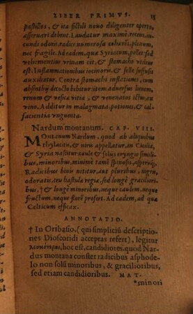 Pedacii Dioscoridis Anazarbei, De Materia Medica Libri Sex