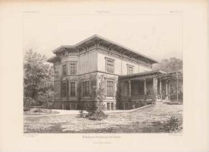 Wohnhaus Böckmann, Berlin: Perspektivische Ansicht (aus: Architektonisches Skizzenbuch, H. 154/1, 1879)