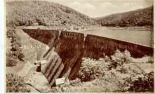 Die Weistritztalsperre bei Kynau-Breitenhain im Waldenburger Bergland