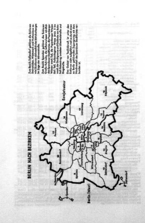 Karte: Berlin nach Verwaltungsbezirken