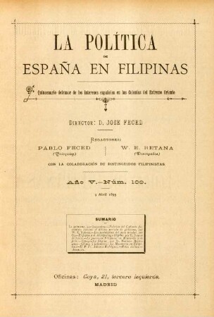 Núm. 109. 9 Abril 1895