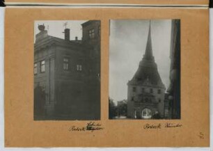 Mönchentor, Rostock. Steintor, Rostock: Ansichten (aus: Skizzen- und Fotoalbum 25)