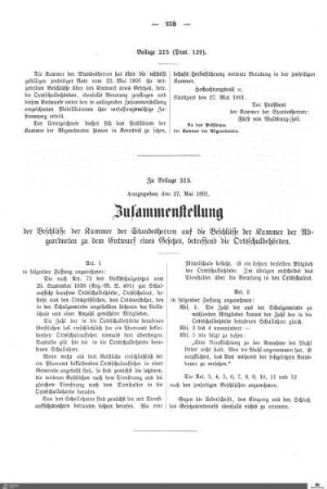 Beilagen zu Protokoll, 129. Sitzung