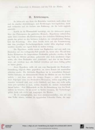 II. Erörterungen