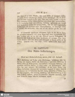 III. Capitlet. Om Malm-beskickningen