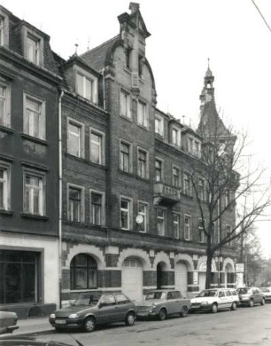 Dresden-Pieschen, Torgauer Straße 43. Wohn-und Geschäftshaus (um 1900). Straßenansicht