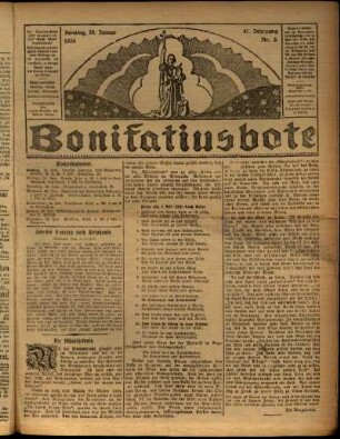 Ausgabe vom Sonntag, den 20. Januar 1924.