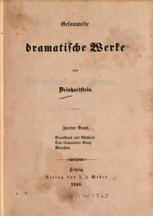 Gesammelte dramatische Werke, 2