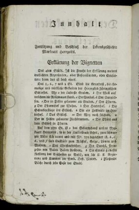 Erklärung der Vignetten Des 4ten Stüks.