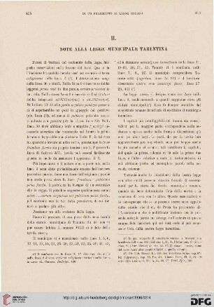 6: [Di un frammento di Legge Romana scoperto in Taranto, 2] : note alla legge municipale tarentina