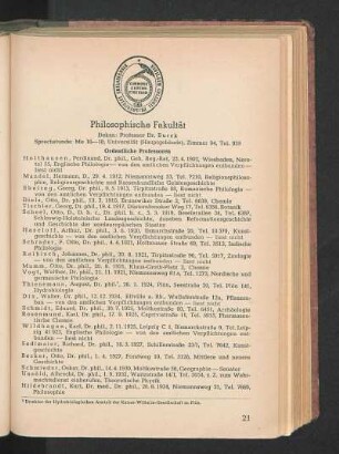 Philosophische Fakultät