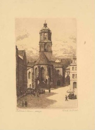 Die Frauenkirche in der Altstadt von Meißen