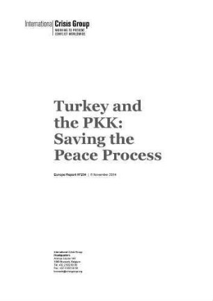 Turkey and the PKK : saving the peace process
