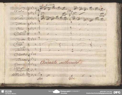 Quintetto: "Quale arcano e chi mi scrive"