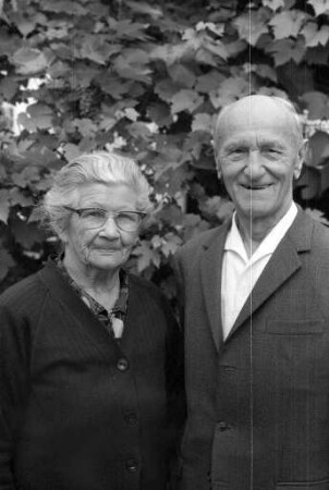 Diamanthochzeit der Eheleute Alma und Oskar Weber aus Daxlanden