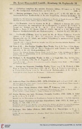 3. Autographen (Nr. 535 - 623)