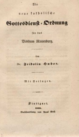 Die neue katholische Gottesdienst-Ordnung...