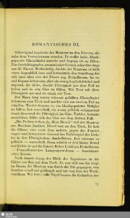 Romantisches Öl