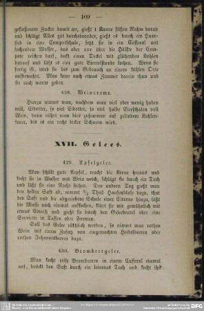 XVII. Gelees