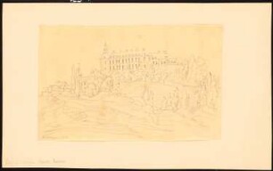 Schloss Friedrichstein, Bad Wildungen: Perspektivische Ansicht des Schlosses