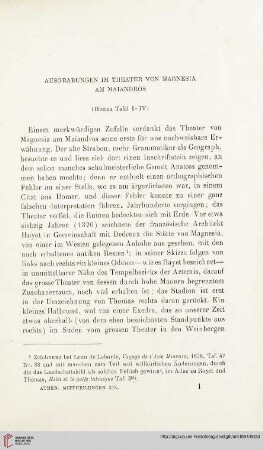 19: Ausgrabungen im Theater von Magnesia am Maiandros