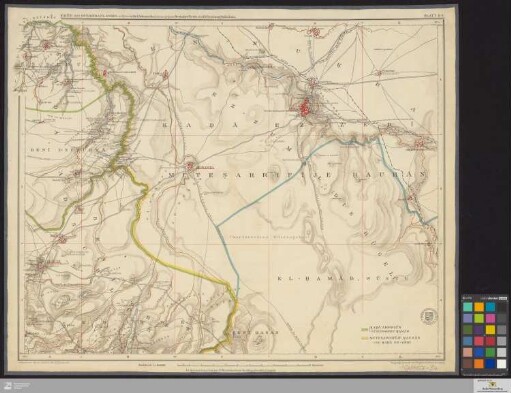 B4: [Karte des Ostjordanlandes] Band B4