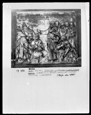 Grabmal des Dompropstes Georg von Schönenburg, Bischof von Worms: Die Auferweckung des Lazarus