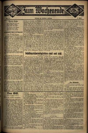 Dritte Ausgabe vom Sonntag, den 06. April 1930.