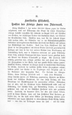 II. Kurfürstin Elisabeth, Tochter des Königs Hans von Dänemark