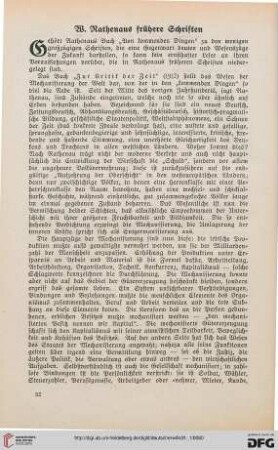 31: W. Rathenaus frühere Schriften