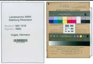 Entnazifizierung Hermann Voges , geb. 13.04.1896 (Ingenieur)