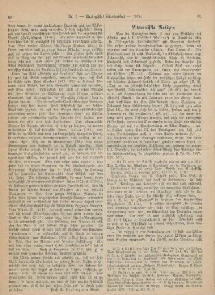 68-71 Literarische Notizen