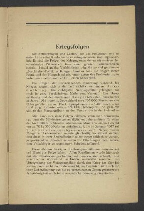Kriegsfolgen