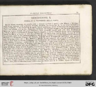 Descrizione X Chiesa di S. Francesco della Vigna