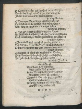 Grabschrifft.