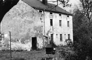 Triebischtal-Robschütz. Ehem. untere Papierfabrik, rückwärtige Front