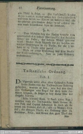 Toskanische Ordnung