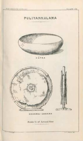 Plate EE. Puliyankulama. Pâtra. Dharma-Chakra